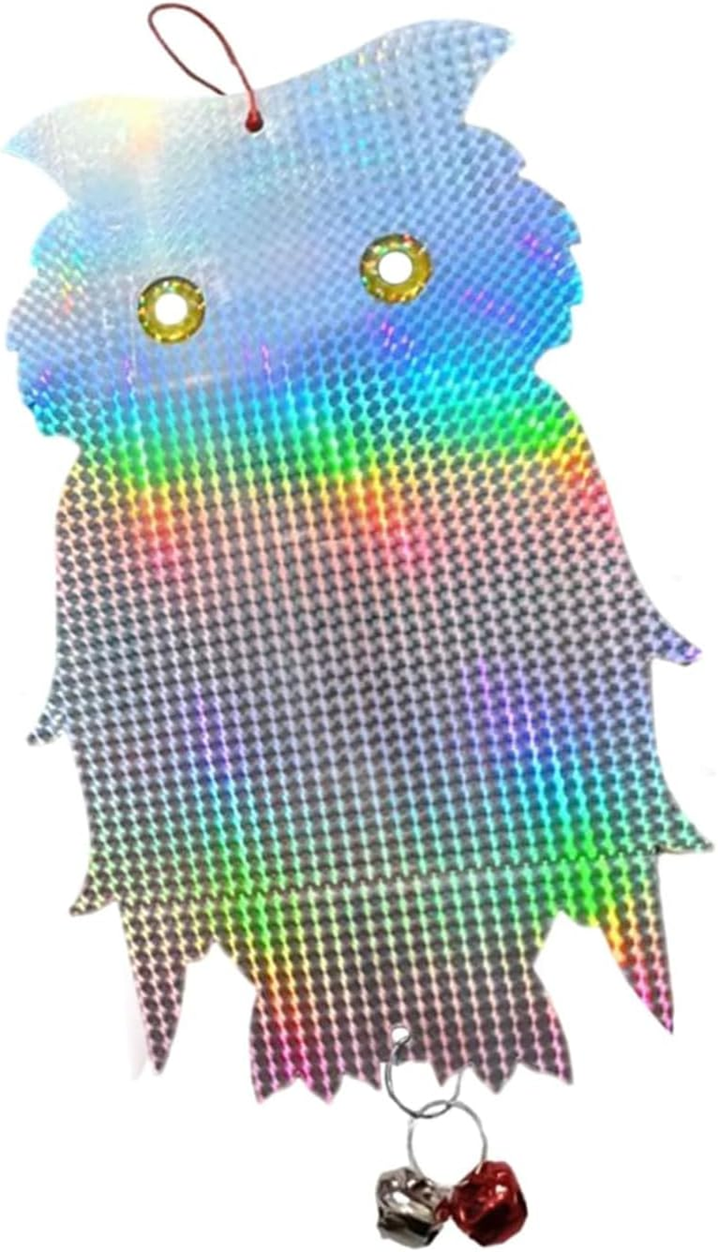 Fokmuaex 1Pcs Double-Sided Hanging Owl Bird Repellent Model - Efficiently Repels Eagles, Crows and Pigeons - Suitable for Bird Prevention in Gardens/Farms/Orchards image number 6