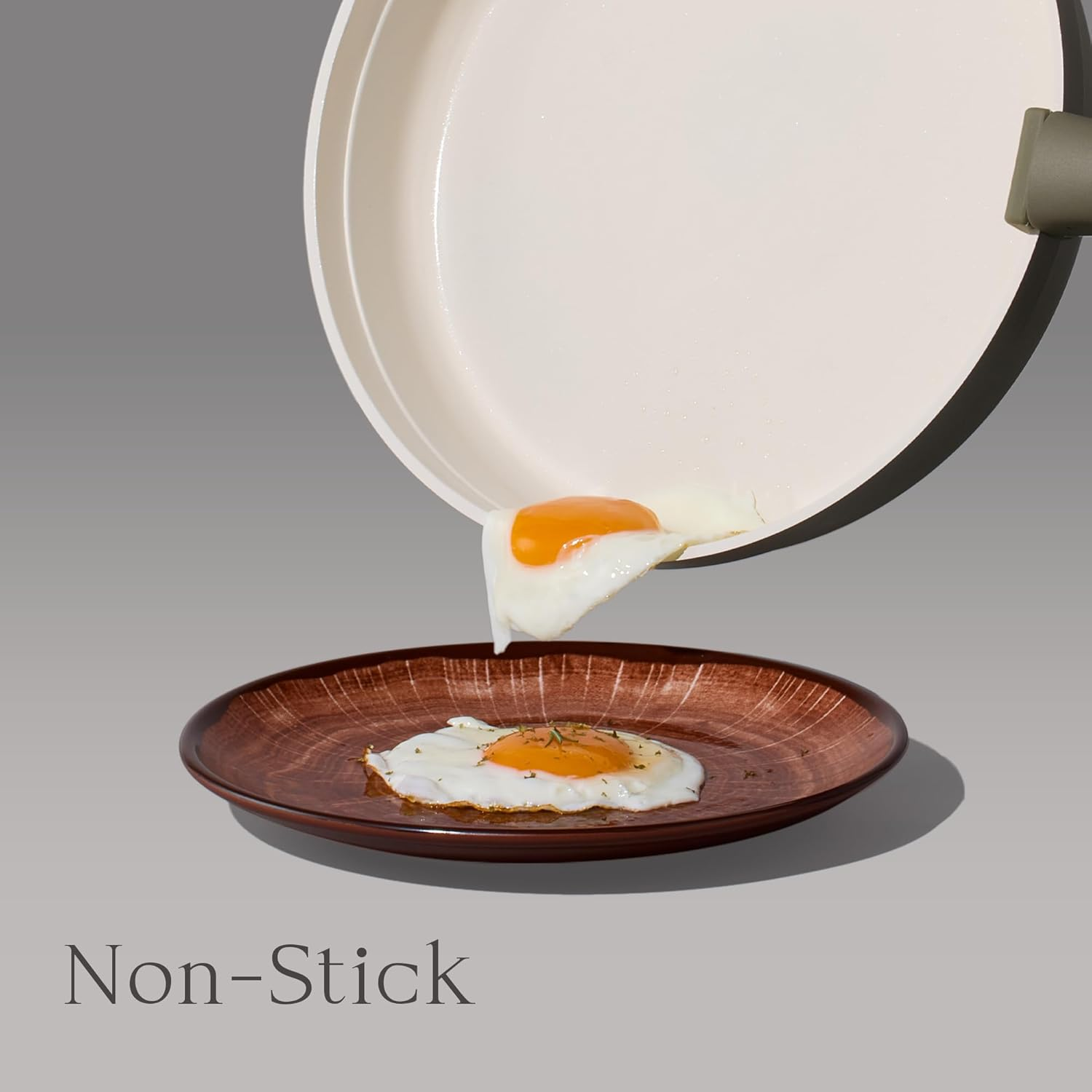 Carote 9Pcs Ceramic Cookware Set with Detachable Handles, Pots and Pans Set Non Stick, RV Kitchen Cooking Pot and Pan, Dishwasher Safe, Non-Toxic Induction Cookware PFAS and PFOA Free, Green image number 3