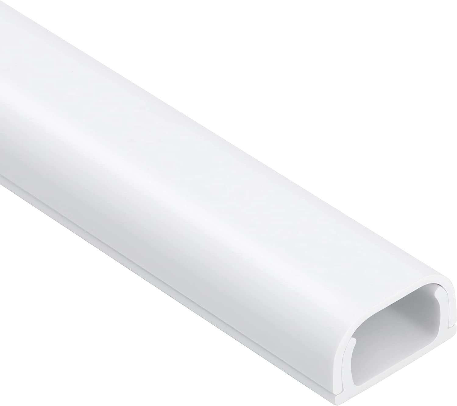 Wire Covers for 2 Cords, 68In Wire Hider on Wall Mounted, White Cord Cover Kit, Cable Cover Paintable, Cable Concealer for Extension Cord, Ethernet Cable, Speaker Wire Hider, 4X L17In W0.7In H0.4In image number 3