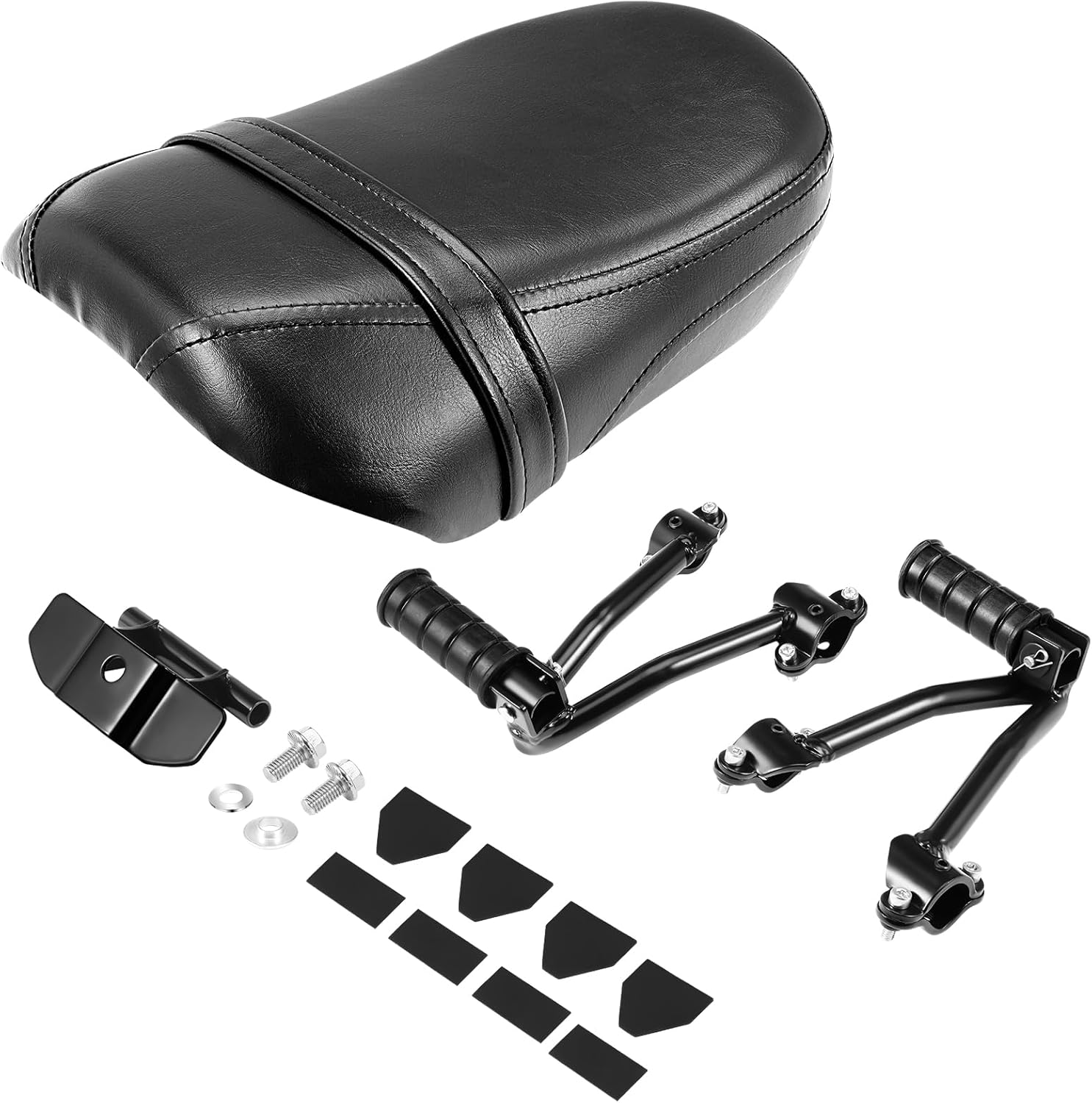 Motorcycle Passenger Seat & Foot Pegs for Kawasaki, Rear Seat Pillion Footpeg Kit Replacement Accessories for Kawasaki Vulcan S 650 VN650 2015-2024 image number 2