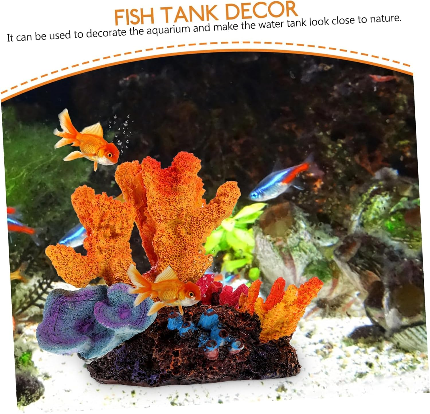 Artificial Coral Decoration Pocket Dollhouse Artificial Tools Unique Tools Universal Foot Bath Figurine Shut-Off Valve Cover Hose Aquarium Decoration Miniature Dollhouse Kit Resin (Color B) - Color A image number 2