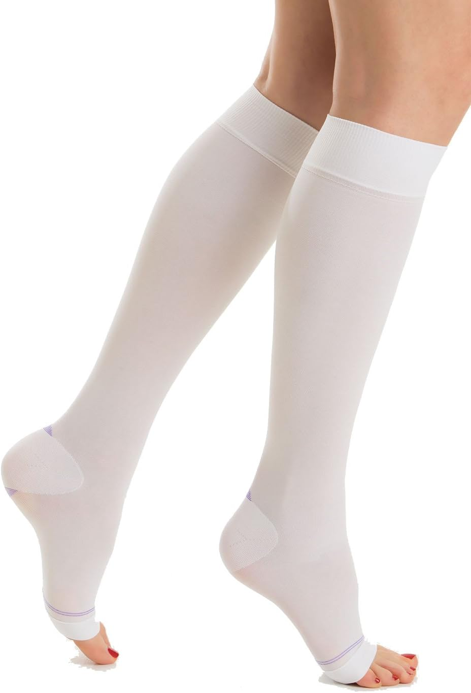 Relaxsan Antiembolism M1350A Open-Toe Anti-Embolism Knee High Socks - K2-25-32 Mmhg