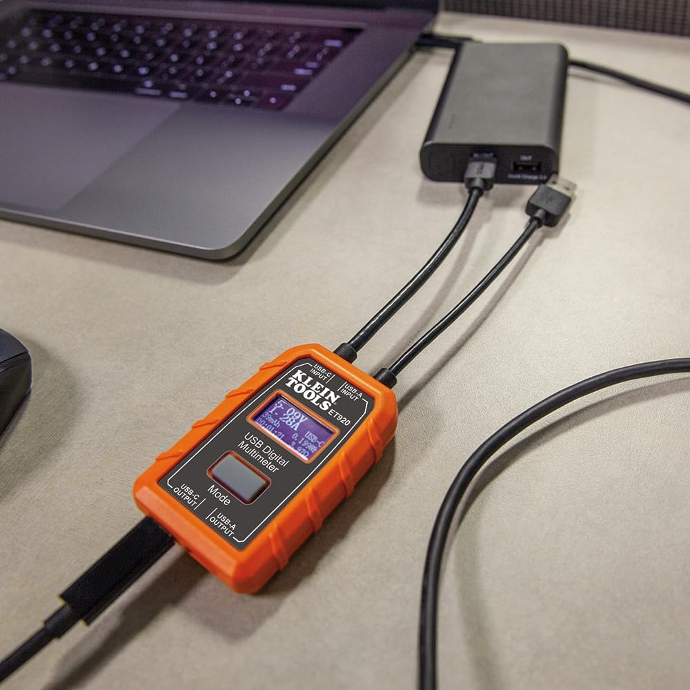 KLEIN TOOLS USB-A and USB-C Digital Meter, ET920 image number 4