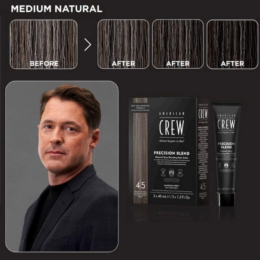 Men'S Temporary Hair Color by American Crew, Temporary Hair Dye, Natural Gray Coverage