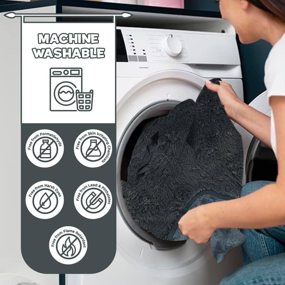 Anti-Anxiety Waterproof Pet Throw Blanket - Water Resistant, Splash-Proof for Dogs and Cats, Ideal for Large Dogs, Soft, Durable, Modern Style, Grey, 127Cmx152Cm image number 4