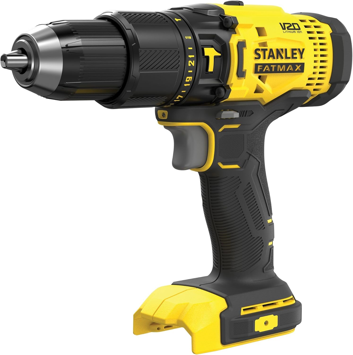 STANLEY FATMAX V20 | 18V 2 Piece Combo Kit 2.0Ah - Hammer Drill (1500 RPM, 50Nm), Impact Driver (2800 Rpm,165Nm), 2X18V 2.0Ah Batteries, Compact 1.25A Charger, Soft Bag image number 5