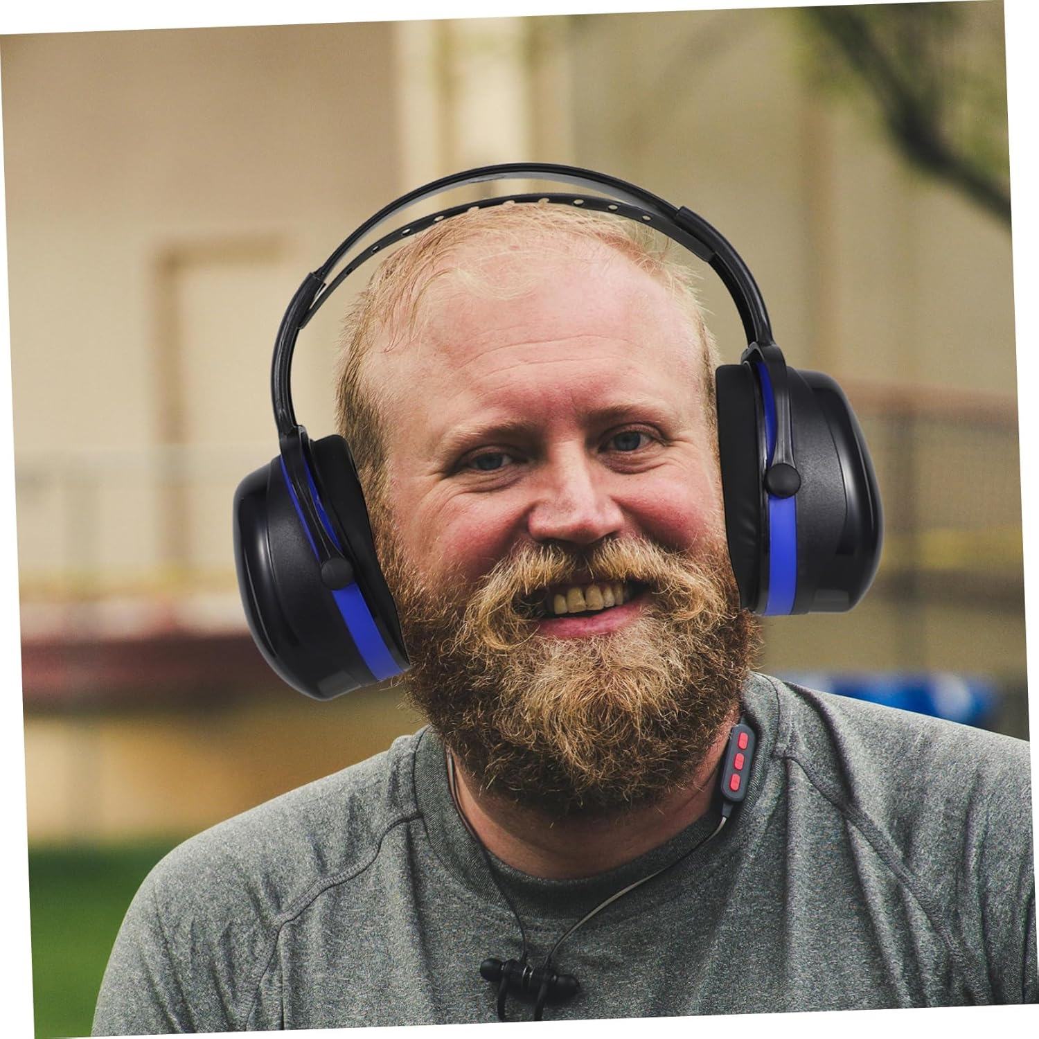 SEWACC Adjustable Noise Cancelling Ear Muffs over Ear Hearing Protection for Workshops Construction and Shooting Lightweight Comfortable Sound Headphones for Noise Reduction image number 4