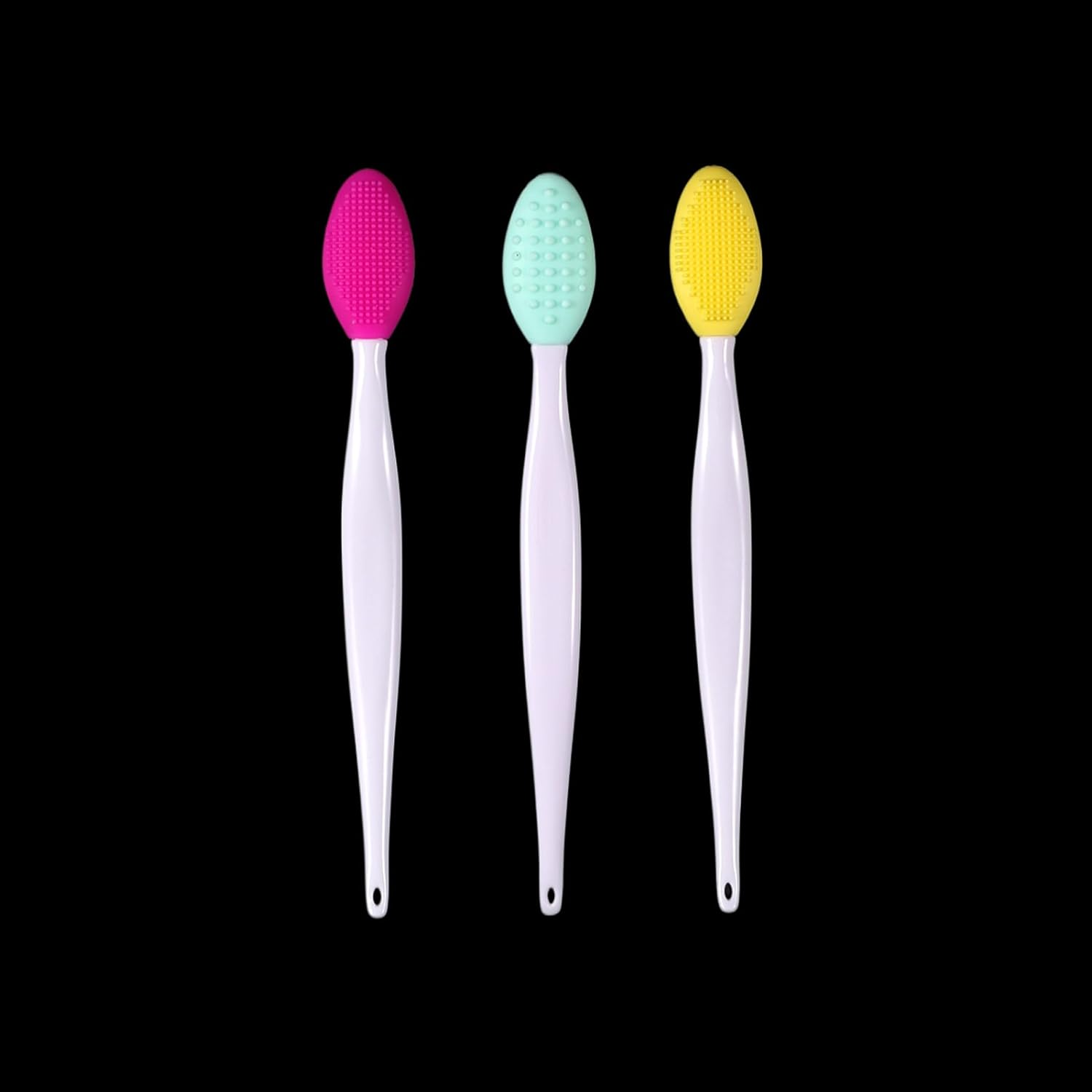 10Pcs Silicone Lip Brush Exfoliating Nose Clean Blackhead Removal Brushes for Face Scrubber & Lip Scrubber,For Massaging,Makeup Skincare Removal image number 4