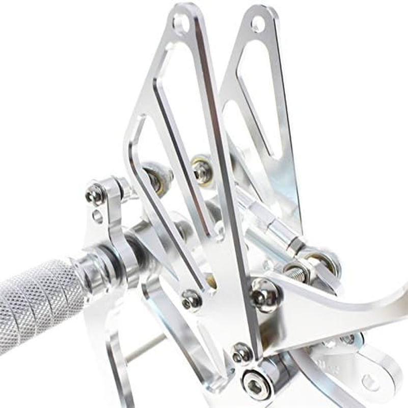 FXCNC CNC 98-03 R1 Billet Motorcycle Rearset Foot Pegs Rear Set Footrests Fully Adjustable Foot Boards Compatible with YZF R1 1998-2003 image number 1