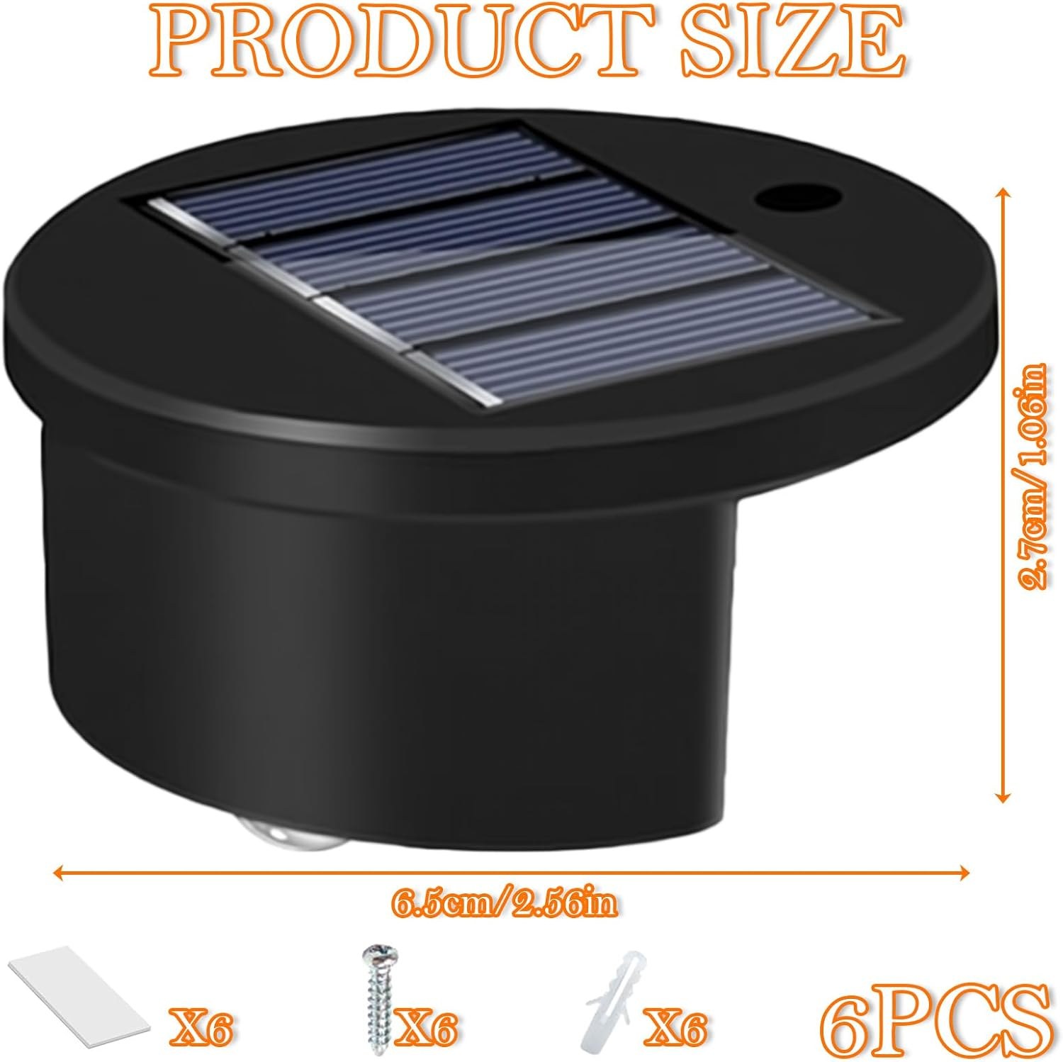 Taimeimao Solar Pool Lighting, 6 Pieces Solar Pool Lighting, LED Pond Lighting, Waterproof Pool Light, Multicoloured Pool Accessories, for Swimming Pool, Fence, Yard, Patio, Outdoor Decoration image number 2