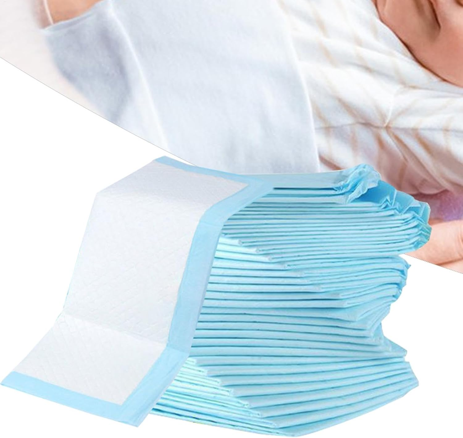 Baby Changing Pad Mat, Leak-Proof Chucks Pad, Pet Diaper under Padding, Multi-Purpose and Practical 100 Pieces for Quick Cleanup after Each Use of Babies or Adults image number 5