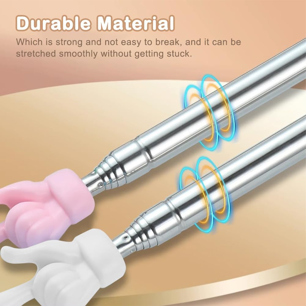2Pcs Pointing Stick Finger Shape Funny Extendable Telescopic Teacher Pointer image number 5