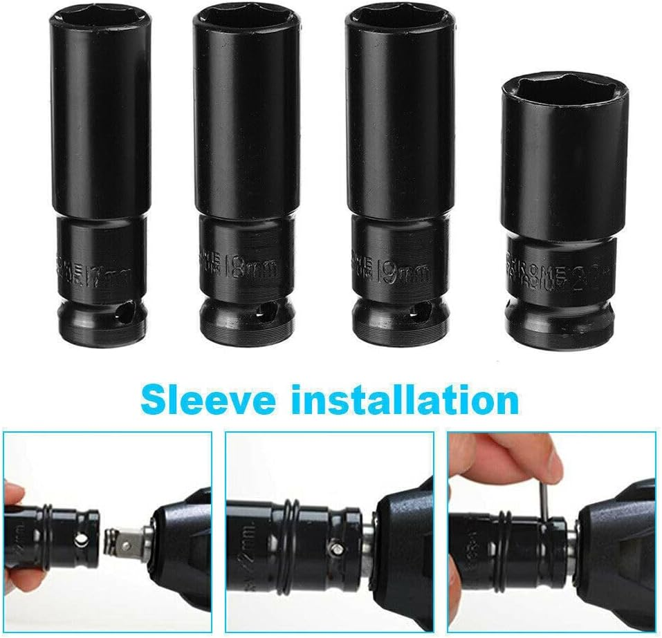 Tootoo 1/2" Cordless Impact Wrench Driver Brushless Rattle Gun for Makita 18V Battery