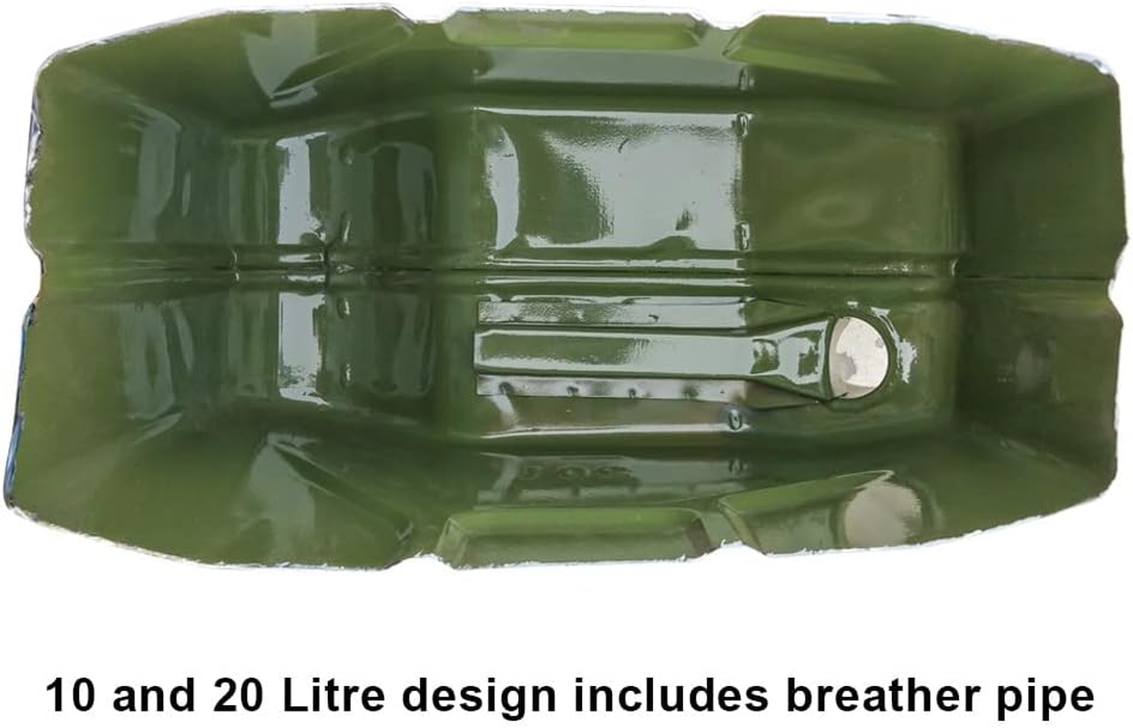 Faithfull FAIAUJERRY20 20 Litre Metal Jerry Can UN App, GS TUV Certified - Green image number 6