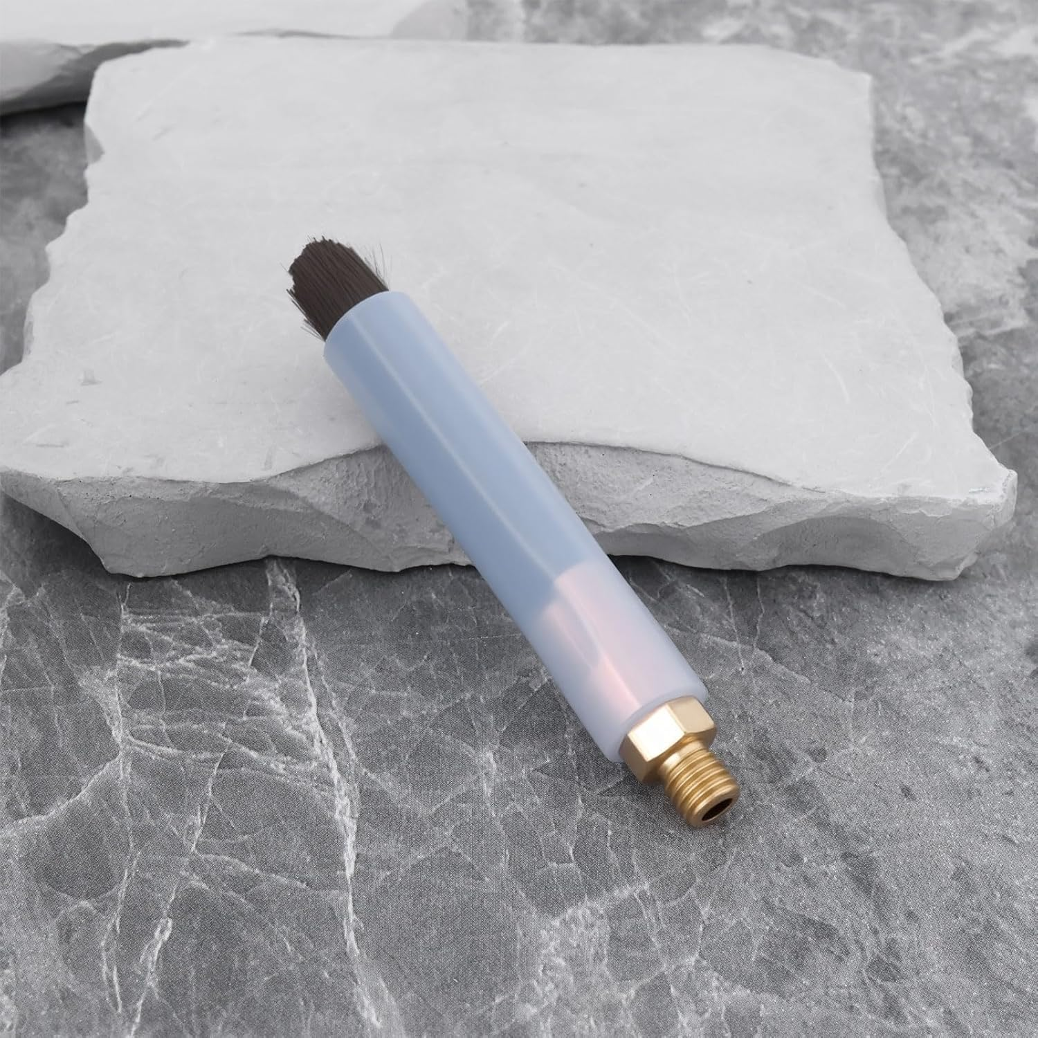 3Pcs M8 Copper Head Weld Brushes for Weld Seam Bead Joint Cleaning Polishing Machine Welding Seam Cleaner image number 3