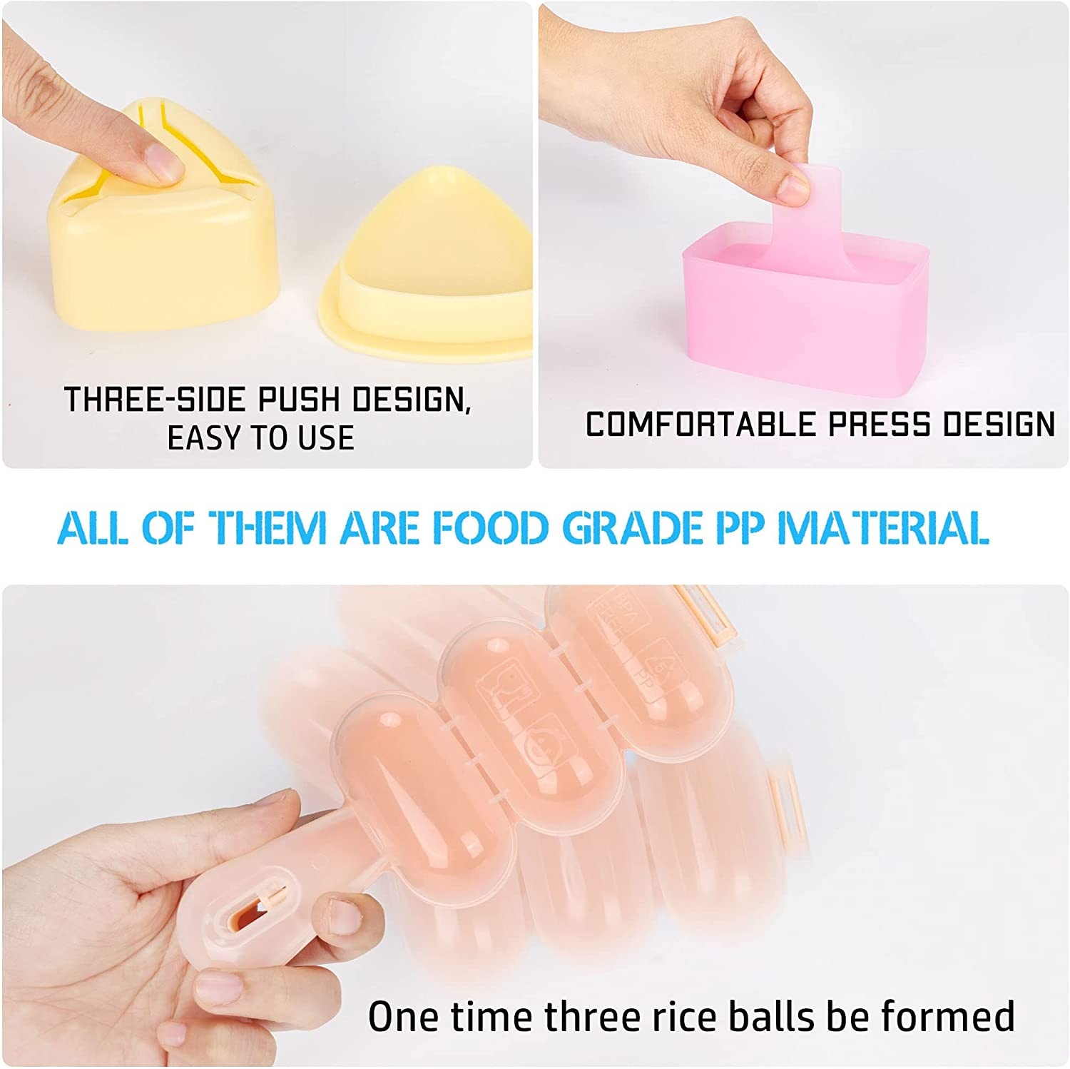 FUNGYAND Sandwich Cutter Set, 52 in 1 Bento Box Accessories Kit Includes Sandwich Cutters, Fruit Cutter, Food Picks, Silicone Cups, Musubi Maker, Rice Ball Maker, Complete Bento Lunch Box Supplies