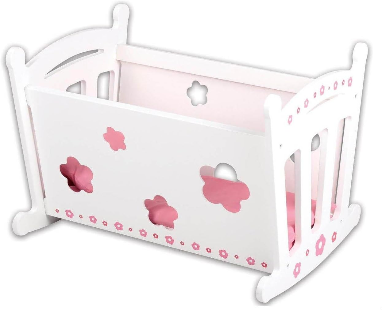 Bubbadoo Wooden Dolls Cradle,White