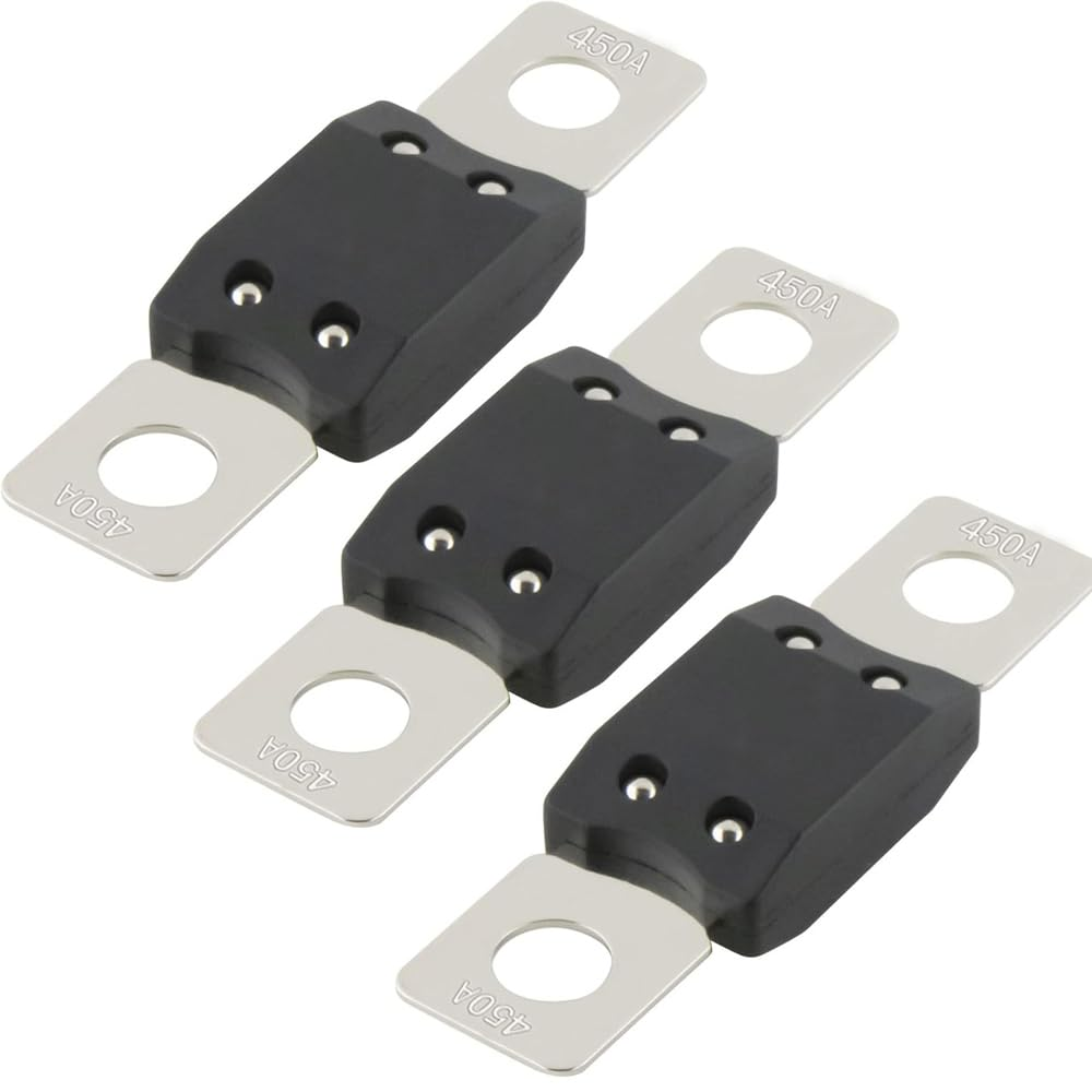 MEGA AMG Hight Current Fuses 3Pcs, 450Amp Bolt Mount High Current Protection for Car Vehicles Trucks Buses Caravans (450A) image number 4