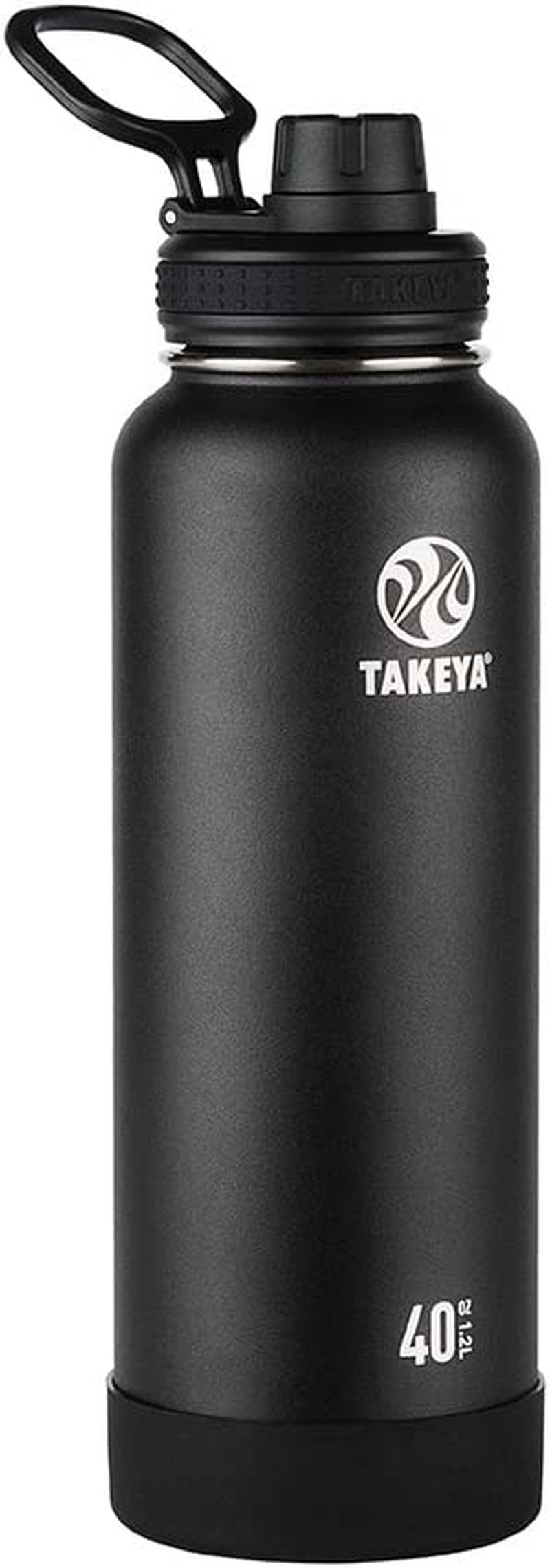 Takeya Actives Insulated Steel Bottle Teal 1200Ml Spout Lid