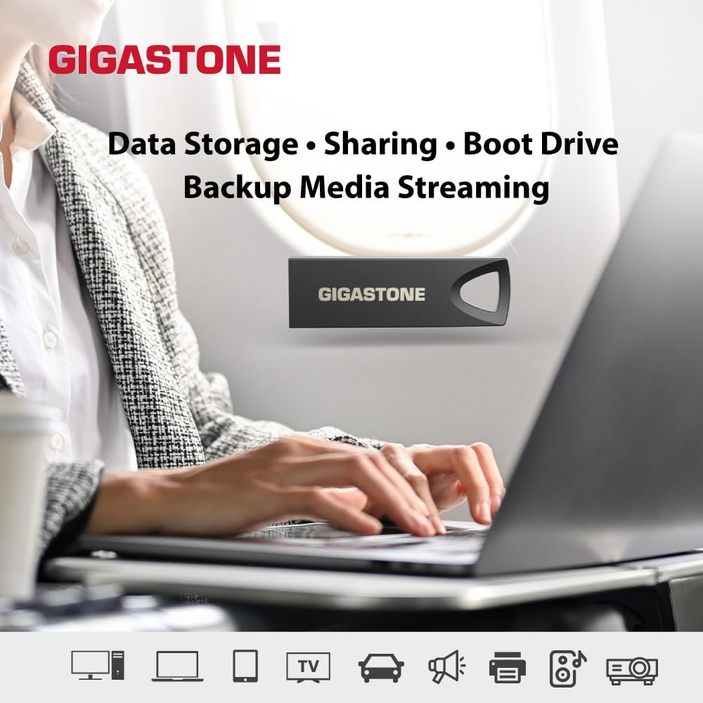 GIGASTONE Z70 32 GB 5 Pack, USB 3.2 Gen1 USB Flash Drives, Reliable for PC and Mac, Waterproof Metal, Mini and Robust, USB 2.0/3.0 Compatible image number 4