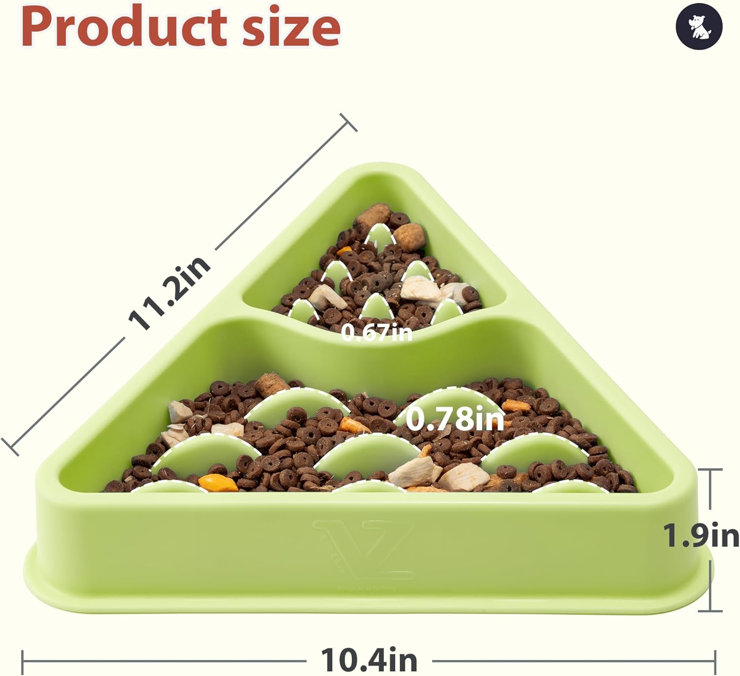 Li&Zhao Dog Slow Feeder Bowl - Slow Feeder Dog Bowls Large Breed Dog Puzzle Feeder Slow Eating Dog Bowl Dog Bowls Slow Feeder Puppy Slow Feeder Bowl(Green) image number 4