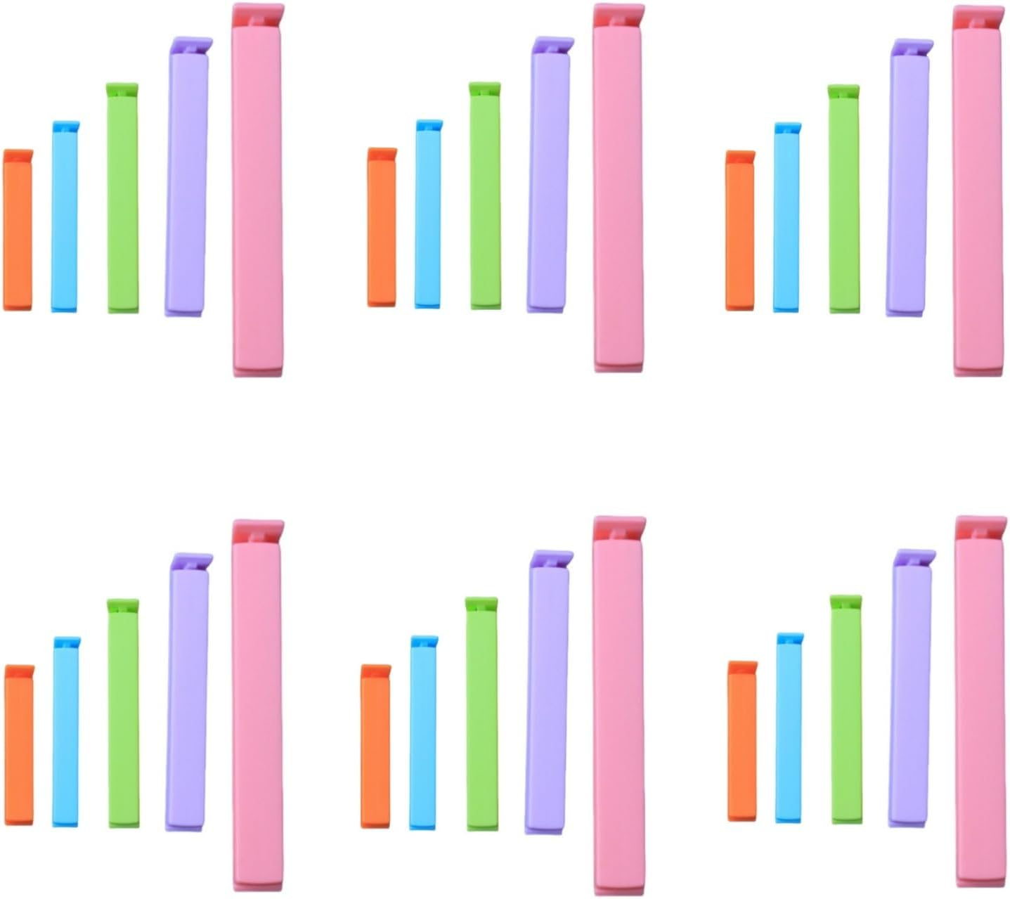 Taicols 30 Pcs Bag Sealing Clips, Sealing Clips for Food Sealing Clip Set for Snack Bags Food Preservation Clips Small Plastic Bags Food Sealing Clips Plastic Sealer Clips Plastic Food Clips Bag Clips image number 6