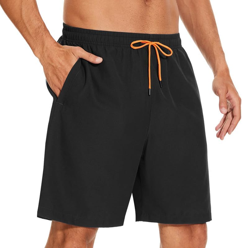 SIMIYA Mens Swim Shorts Swim Trunks Quick Dry Board Shorts Lightweight Swimsuit with Pockets and Mesh Lining