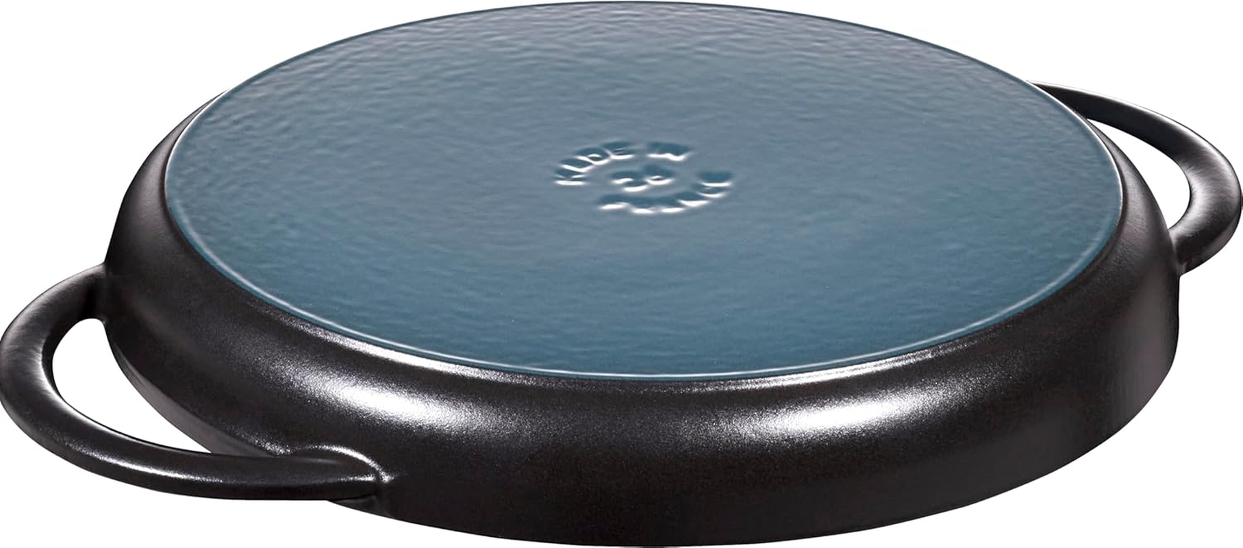 Staub 40509-377 Pure Grill round Black 10.2 Inches (26 Cm) Grill Pan, Both Handed, Cast Iron, Induction Compatible, Japanese Authentic Product image number 2