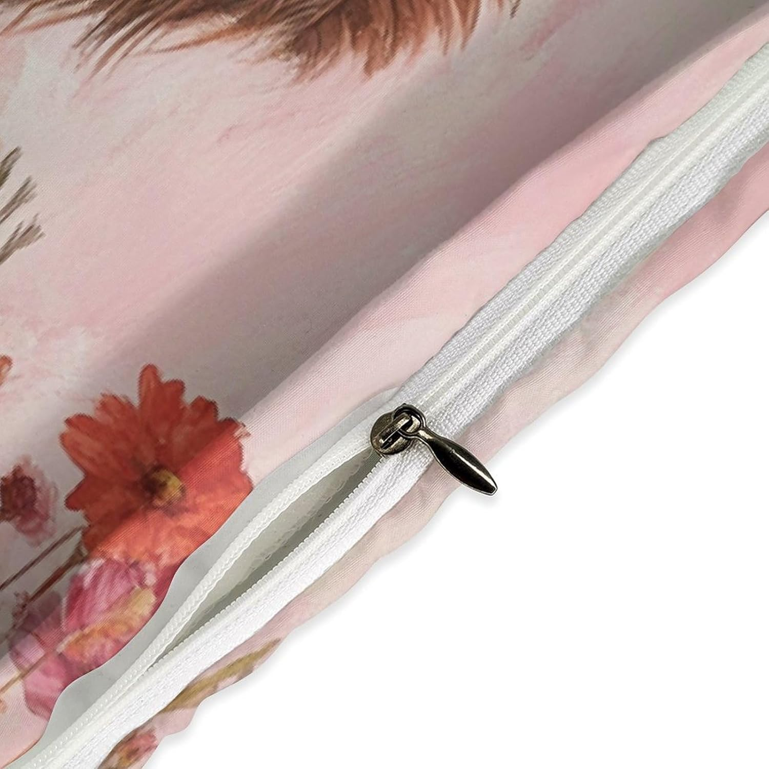 Highland Cow Duvet Cover Sets Bedding Set Cartoon Animal Comforter Cover with Hidden Zipper 3 Pieces Soft Microfiber Quilt Cover with Pillowcase,Queen（210X210Cm） image number 3