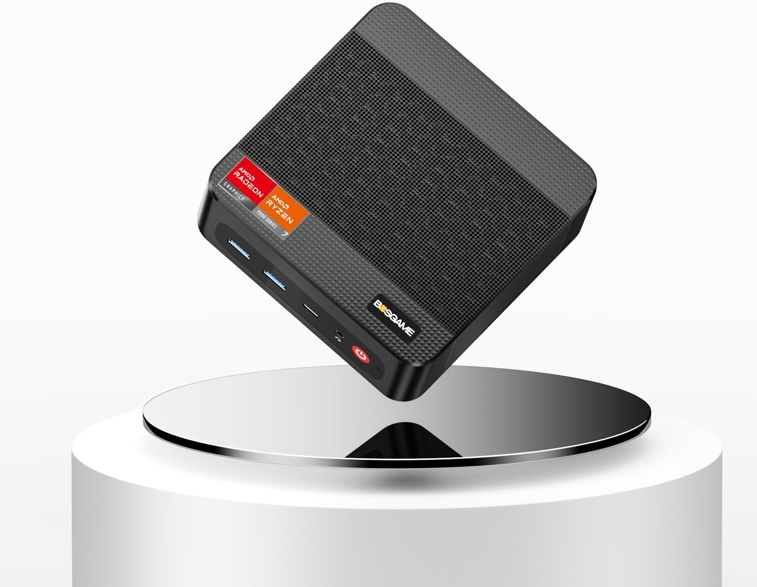 Mini PC BOSGAME P3Plus AMD Ryzen 7 7840HS (Up to 5.1Ghz, 8C/16T) Mini Computers DDR5 32GB RAM 1TB M.2 Pcie4.0 Nvme SSD, PC Windows 11 Pro | Dual RJ45 LAN | HDMI & DP & USB-C | 4K 60Hz | Wifi 6E image number 5