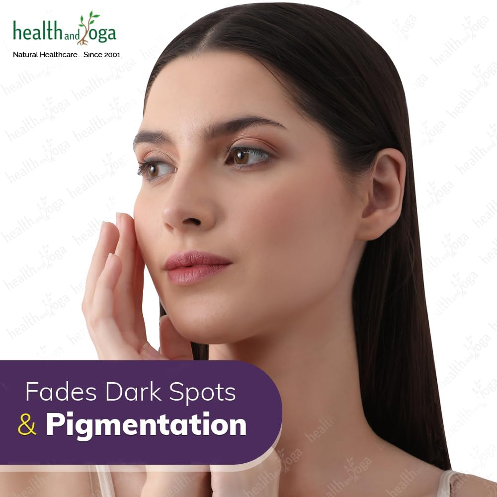 Healthandyoga Kumkumadi Face Glow Oil - 100% Ayurvedic - Boosts Glow & Brightens Skin - Anti-Aging - Reduces Dark Spots, Pigmentation - for All Skin Types - 30 Ml