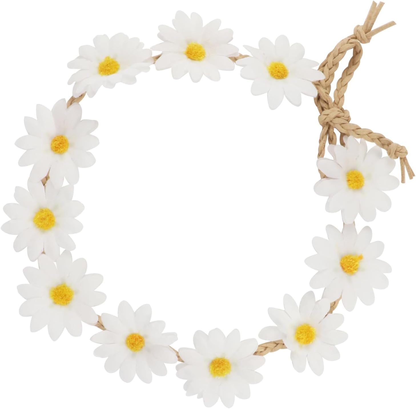 Sunflower Crown Daisy Flower Wreath Bridal Headband Festival image number 5