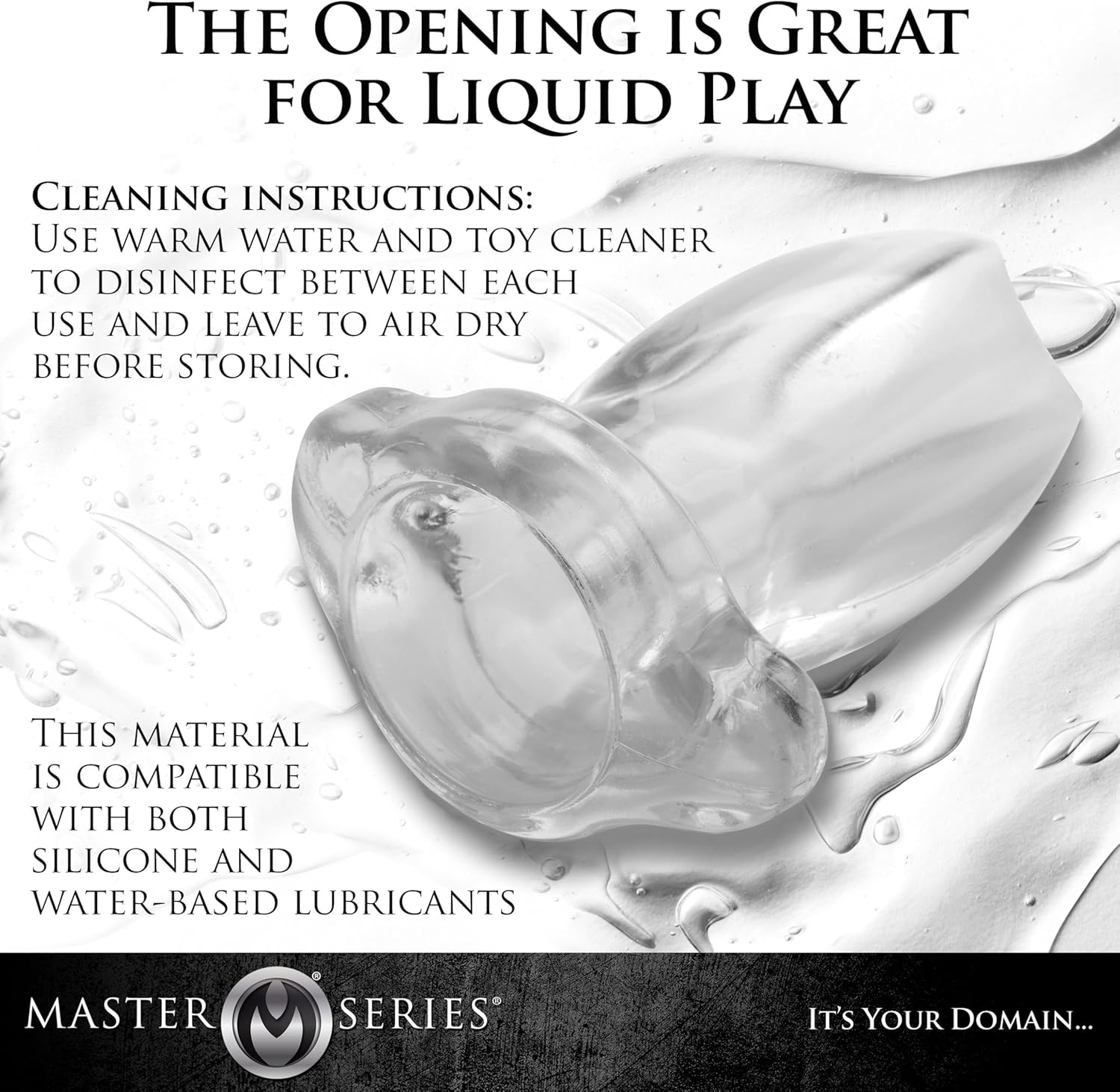 Master Series Gape Glory Clear Hollow Plug image number 5