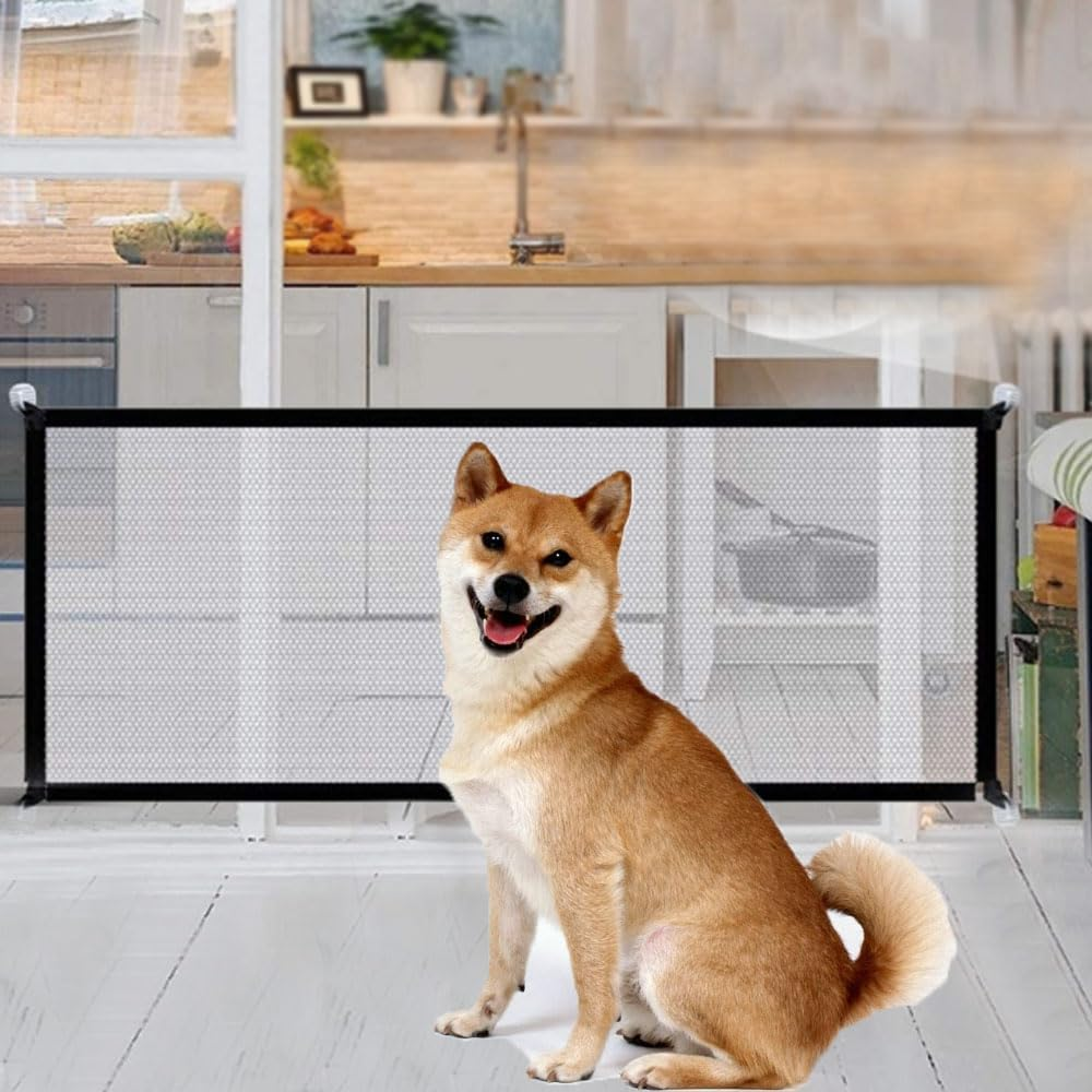 Armastuse Extendable Stair Safety Gate for Children, Cats and Dogs, Suitable for Indoor and Outdoor Use, 110 X 72 Cm, Black image number 2