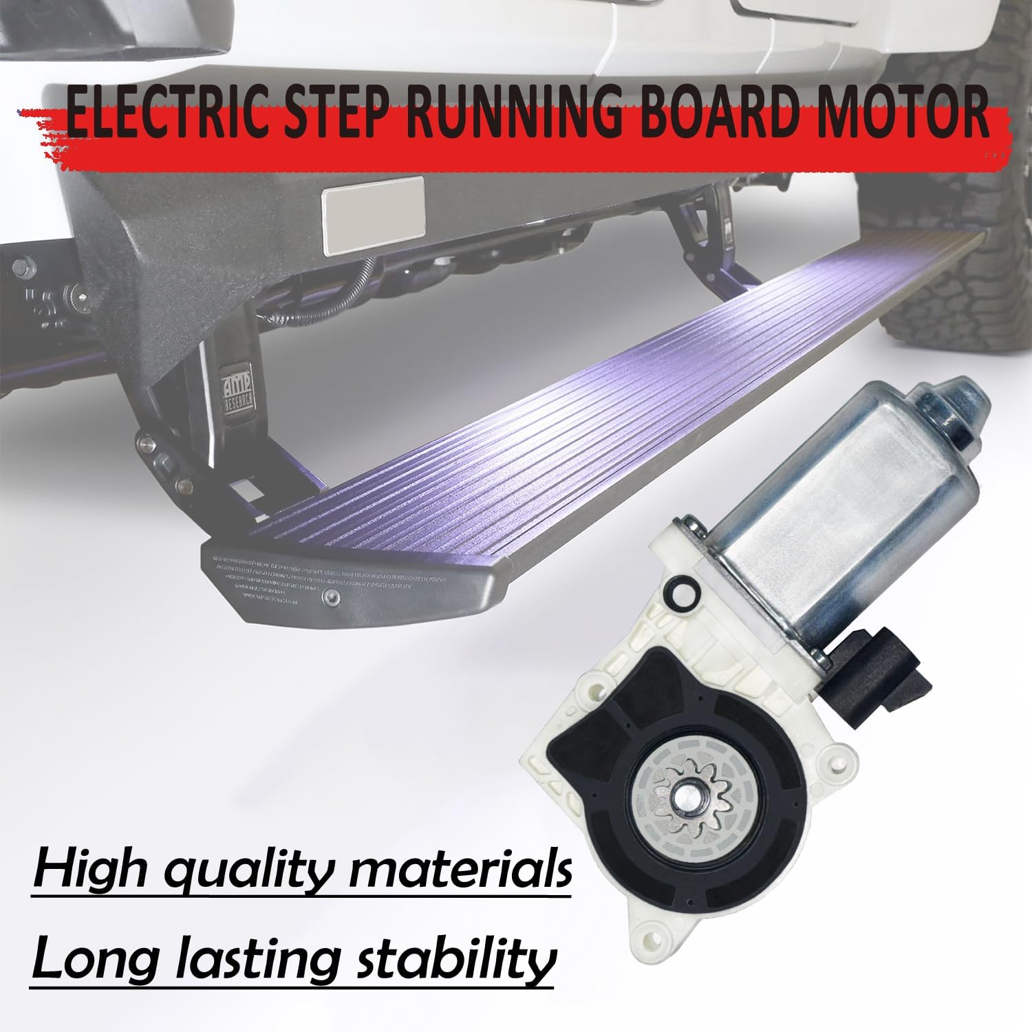 Power Step Running Board Motor Kit 80-03129-90, Replacement for AMP Research Step Running Board Motor, Electric Side Step Motor Fit for Hummer, Dodge, Ford Super Duty, F150, GM #Replace A10049-113 image number 4