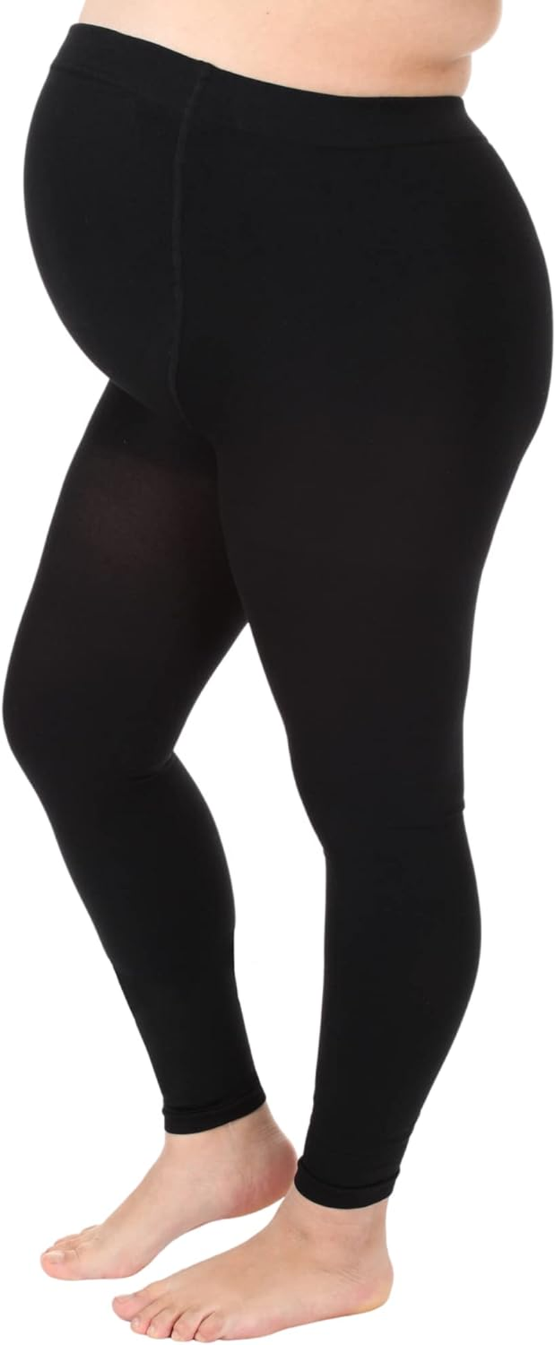 Absolute Support Maternity Compression Leggings Graduated Footless Compression Stockings Tights 20-30 Mmhg Firm Support Small, Black A718Bl1 image number 2