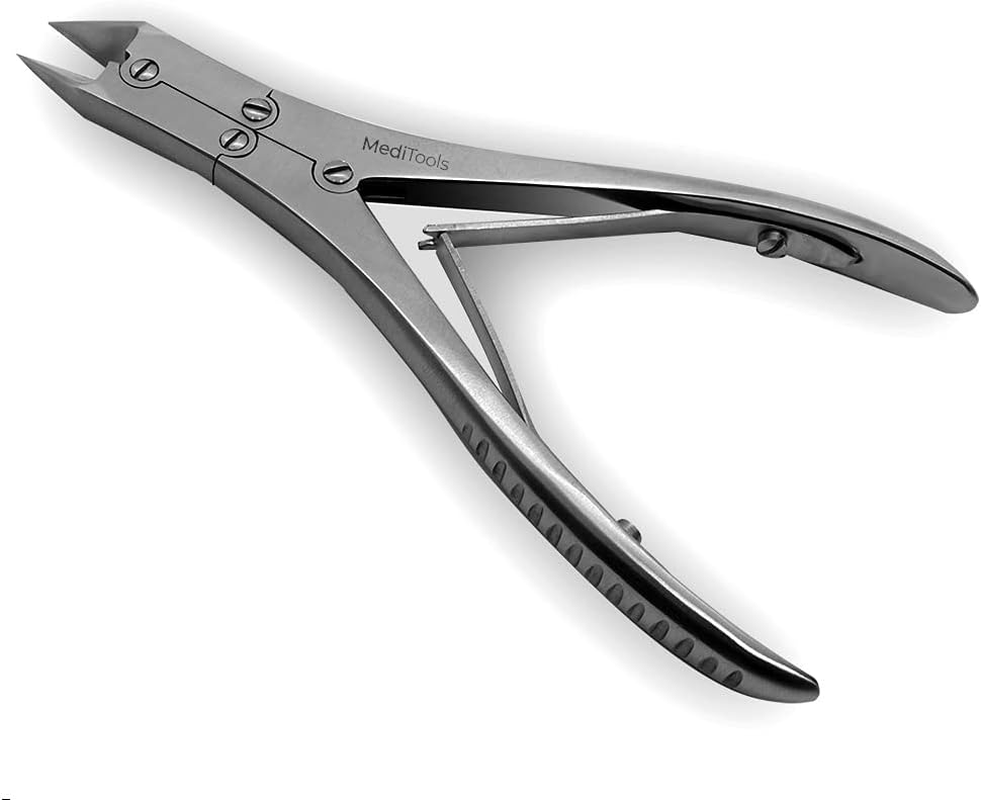 TOETECH&reg; Toenail Nippers, Clippers, Compound Action, Heavy Duty Toenail Cutter for Thick Nails, Pedicure, Manicure, Podiatrist, Straight Cut, Ingrown Nails Cutter, Stainless Steel, Premium Quality image number 2