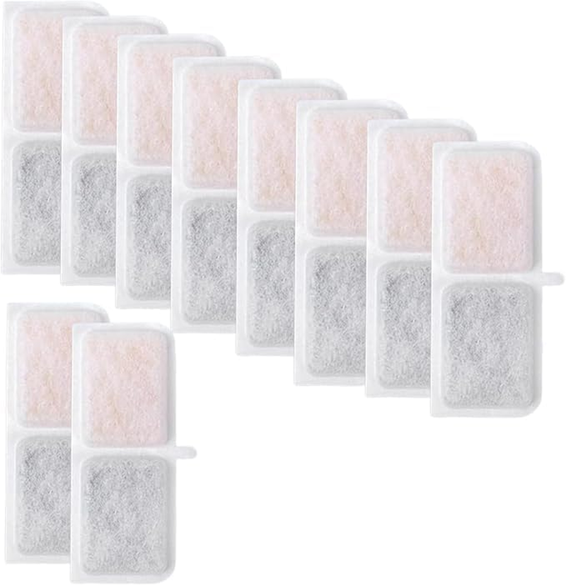 Pack of 10 Cat Fountain Filter for Cat Fountain, Filter Cat Fountain Drinking Fountain for Cat, Drinking Fountain Cat Replacement Filter, Drinking Fountain Filter with Resin Activated Carbon image number 4