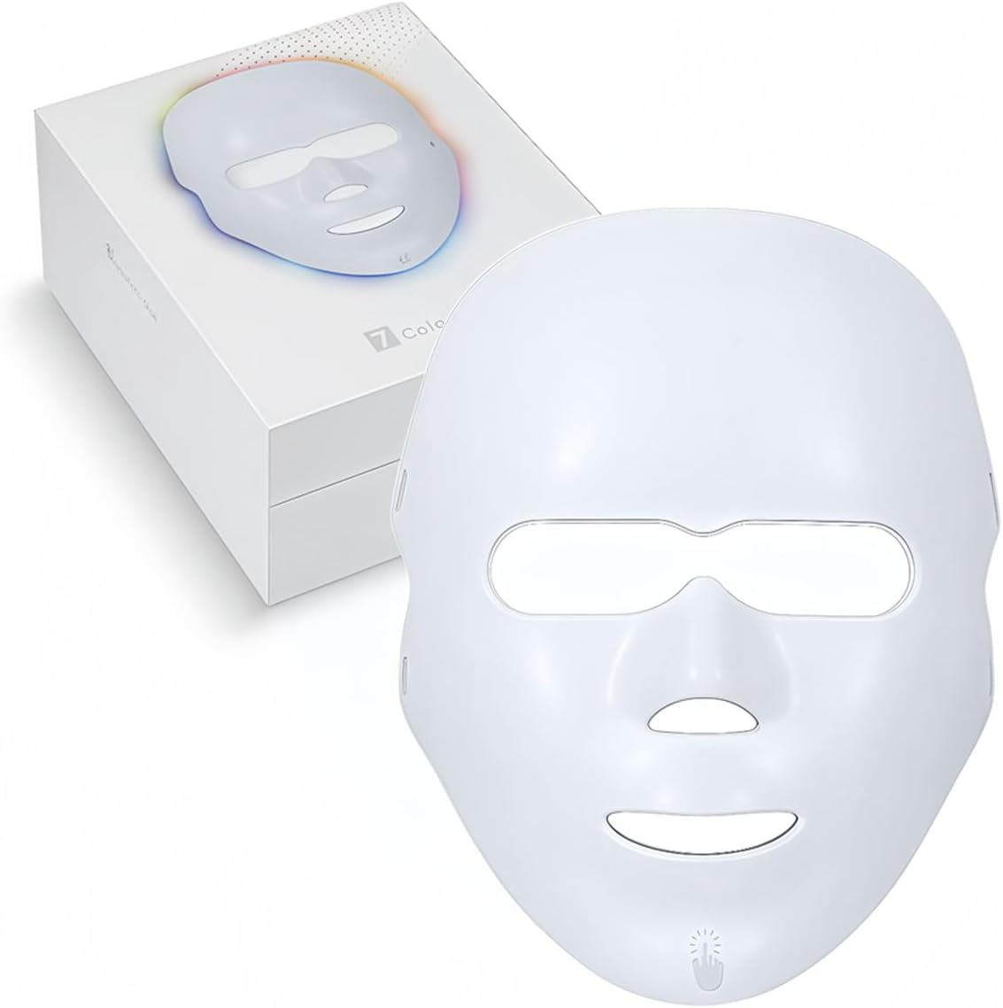 Red Light Therapy LED Face Mask - 7 Color Light Mask for Anti-Aging, Wrinkles & Acne Treatment - Wireless Rechargeable Skin Care image number 6