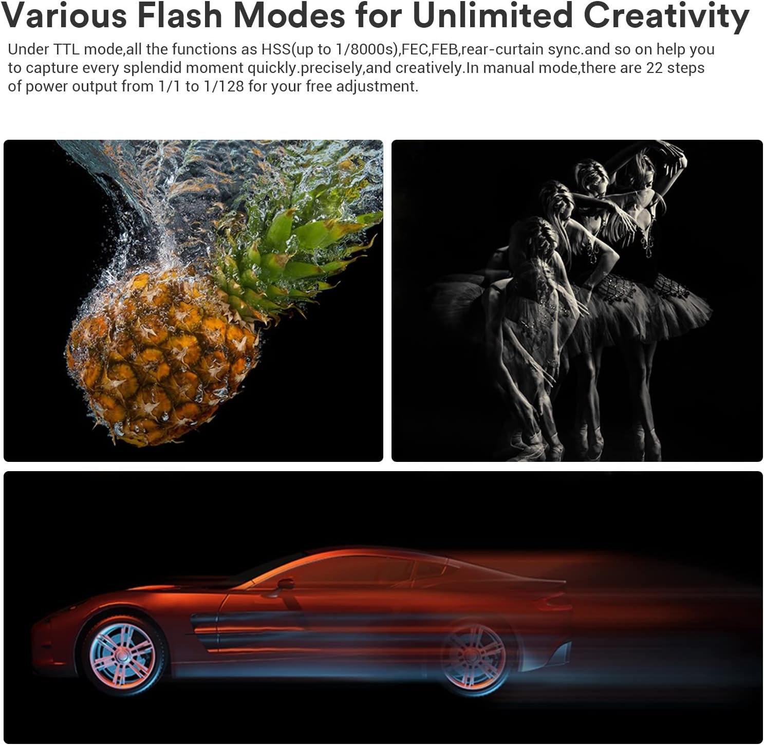 Godox TT685II-N TT685IIN TTL Camera Flash Speedlite for Nikon Cameras, Godox Flash for Nikon, GN60 2.4G HSS 1/8000S, with TCM Instant Conversion,330 Full Power Flashes, 0.1~2.6S Recycle Time image number 3