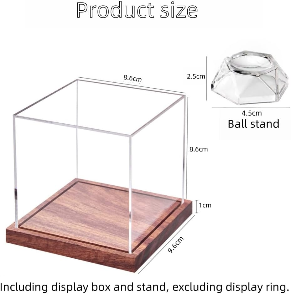 Golf Ball Display Holder,Transparent Golf Ball Organizer Holder | Dustproof Sports Accessories, Square Baseball Storage Case for Study Room Bedroom image number 3