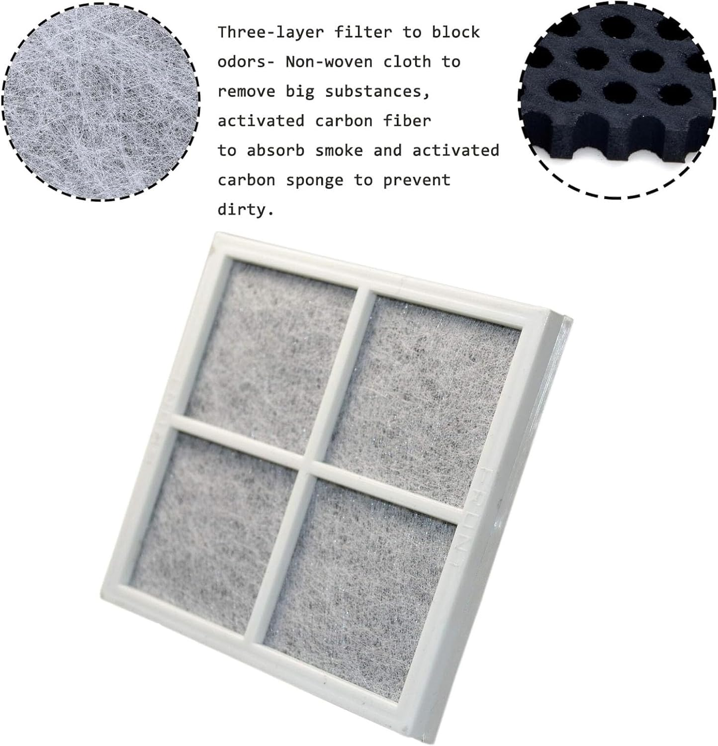 JIAYUYUARPY 6X Refrigerator Fresh Air Filter Replacement for LG120F/LT120F Series Fridge Fresh Air Filter image number 3