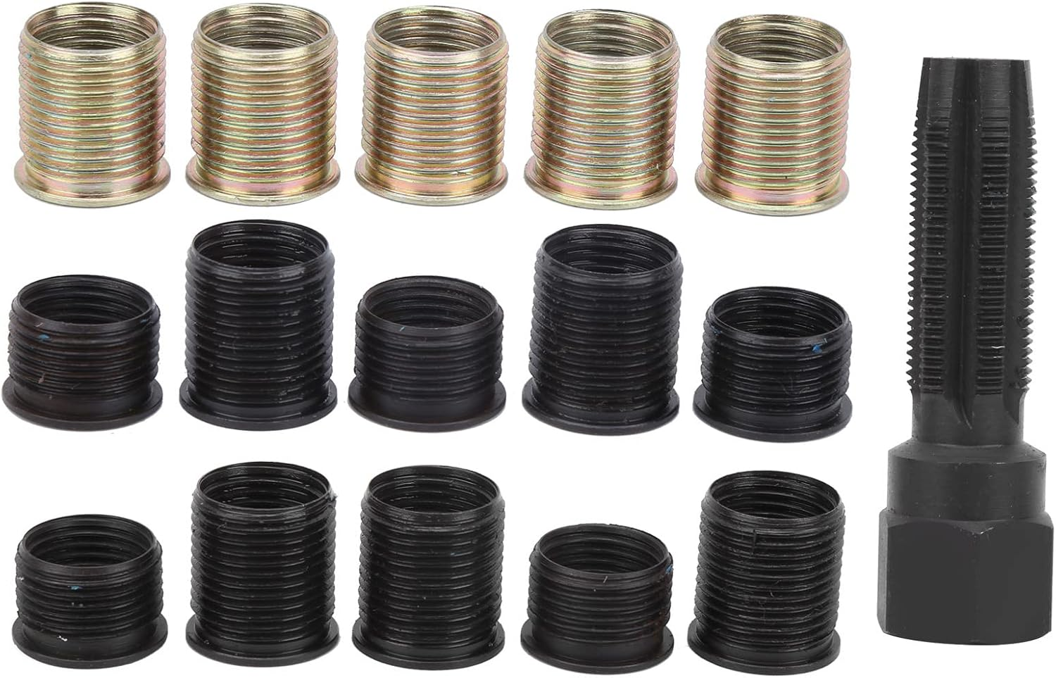 Spark Plug Thread Repair Kit, M14X1.25 Spark Plug Thread Repair Kit, M16 X 1.25 Screw Tap, with Tool Box image number 5