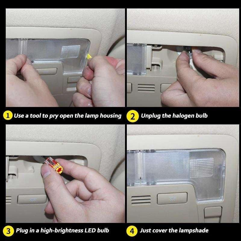 9Pcs LED Interior Reading Trunk Light Kit, for Isuzu Mu-X Mux 2013 2014 2015 2016 2017 2018 2019 2020 2021 Car Accessories - Ice Blue image number 4