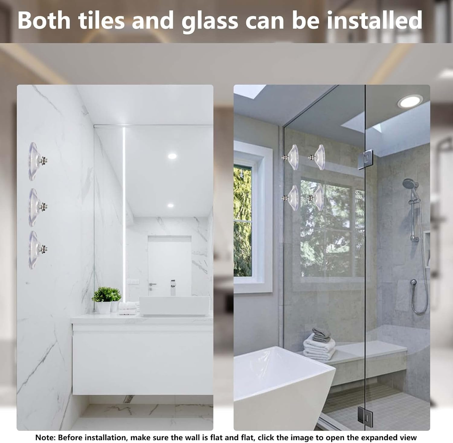 Accencyc 6 Pcs Strong Thickened Sucker Suction Cup Clear PVC Sucker Pads with M6 X 14 Thread Screw Extra Strong Adhesive Glass Suction Holder