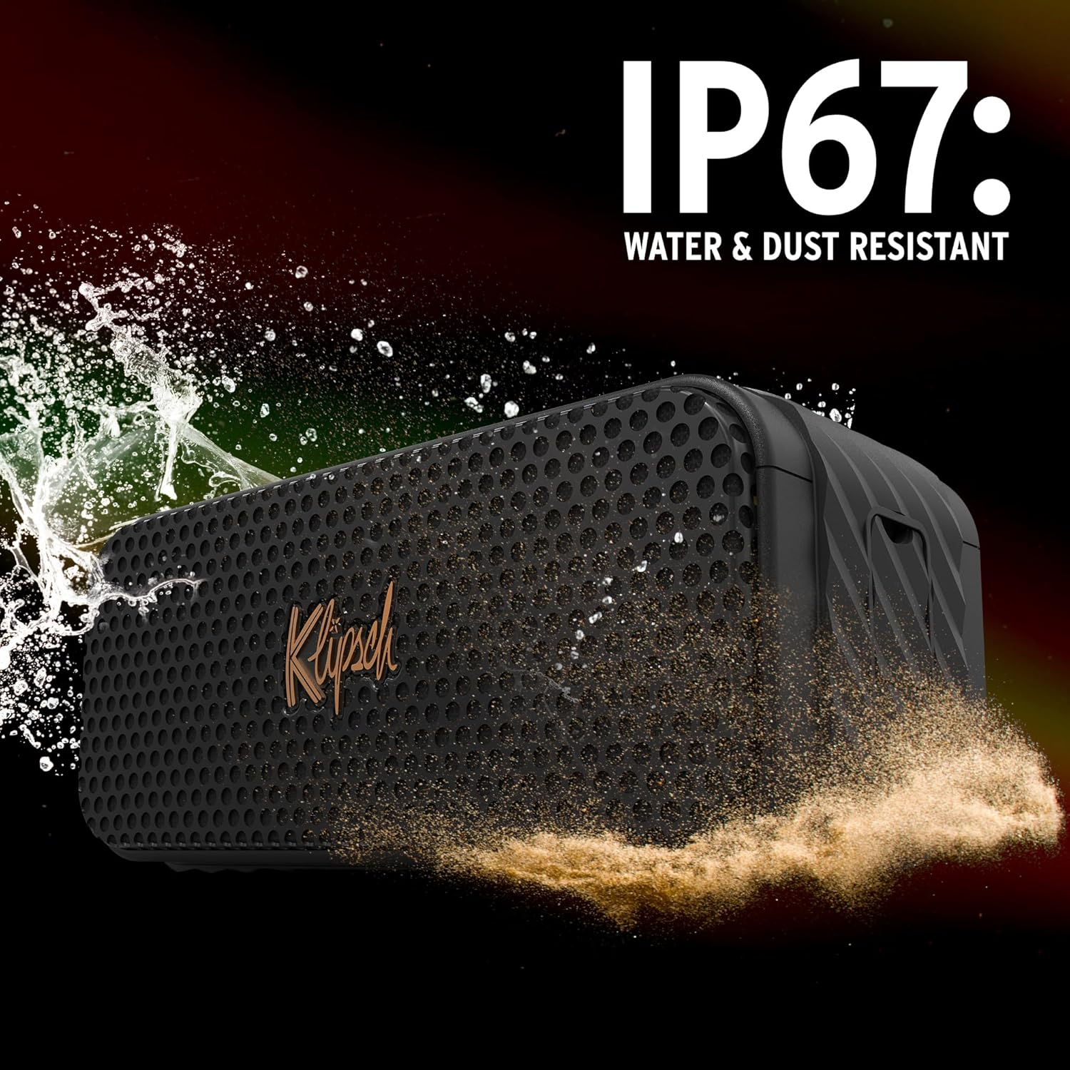 Klipsch Nashville Portable Bluetooth Speaker, Black image number 2