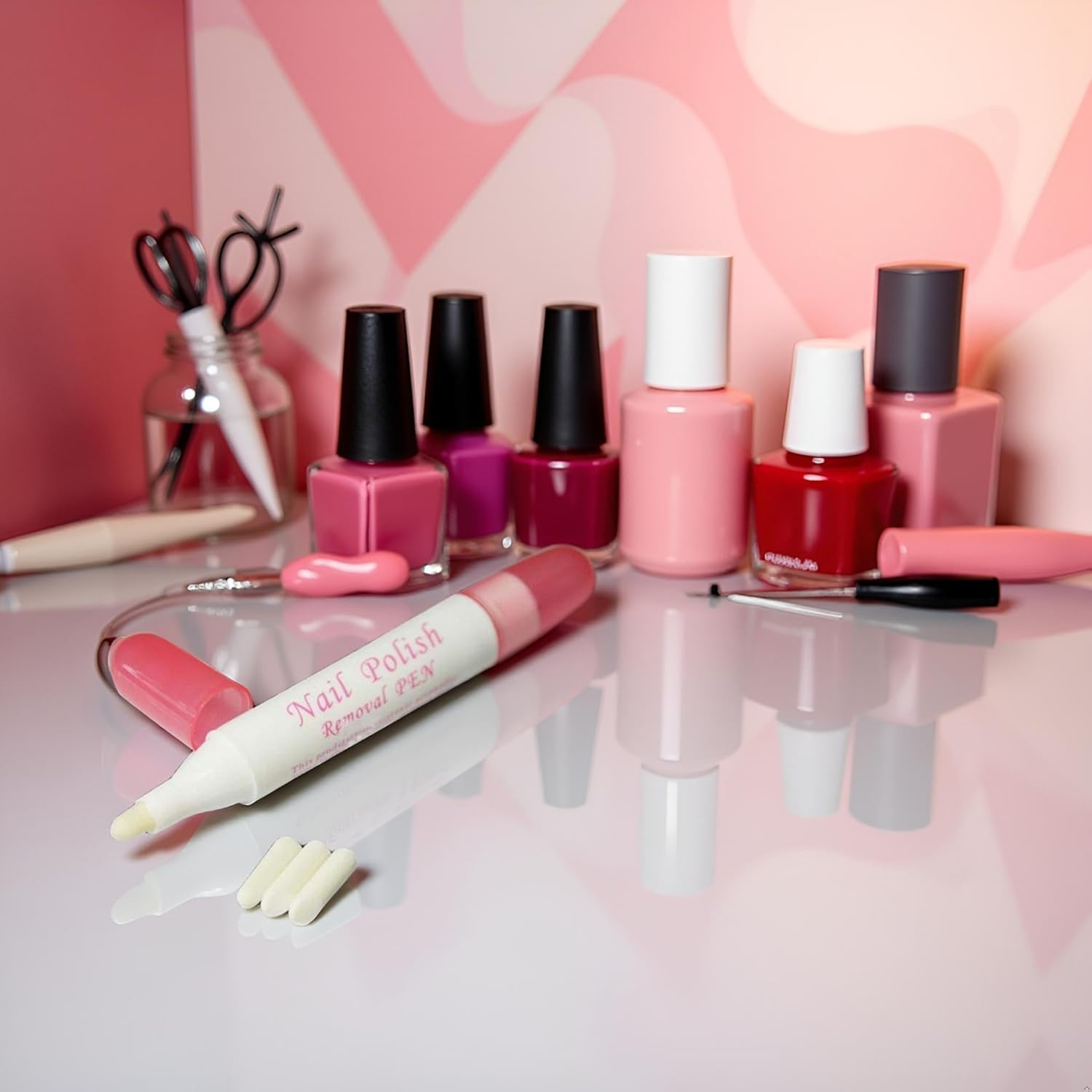 Nail Polish Corrector Pen with 3 Replaceable Tips - Manicure Tool for Quick Nail Art Mistakes Cleanup image number 3