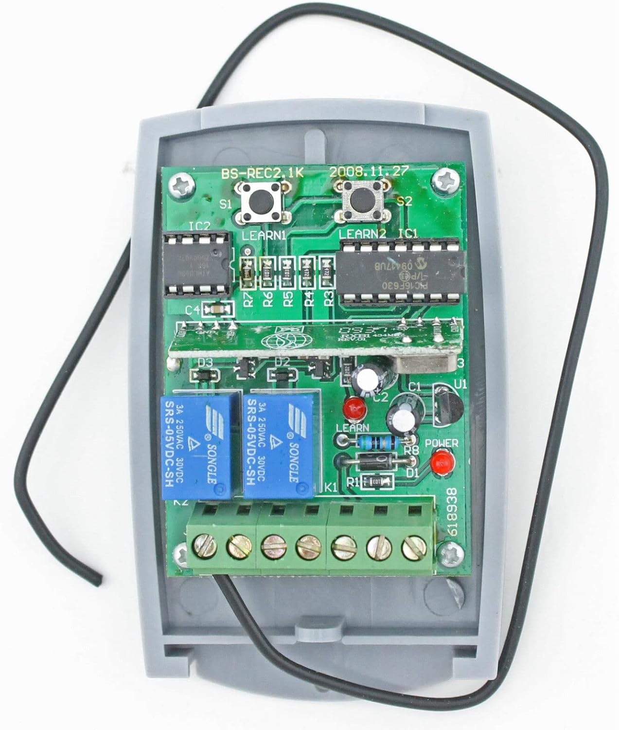 ATA PTX4 Compatible Add-On Garage/Gate Receiver Stand Alone 433.92 Mhz