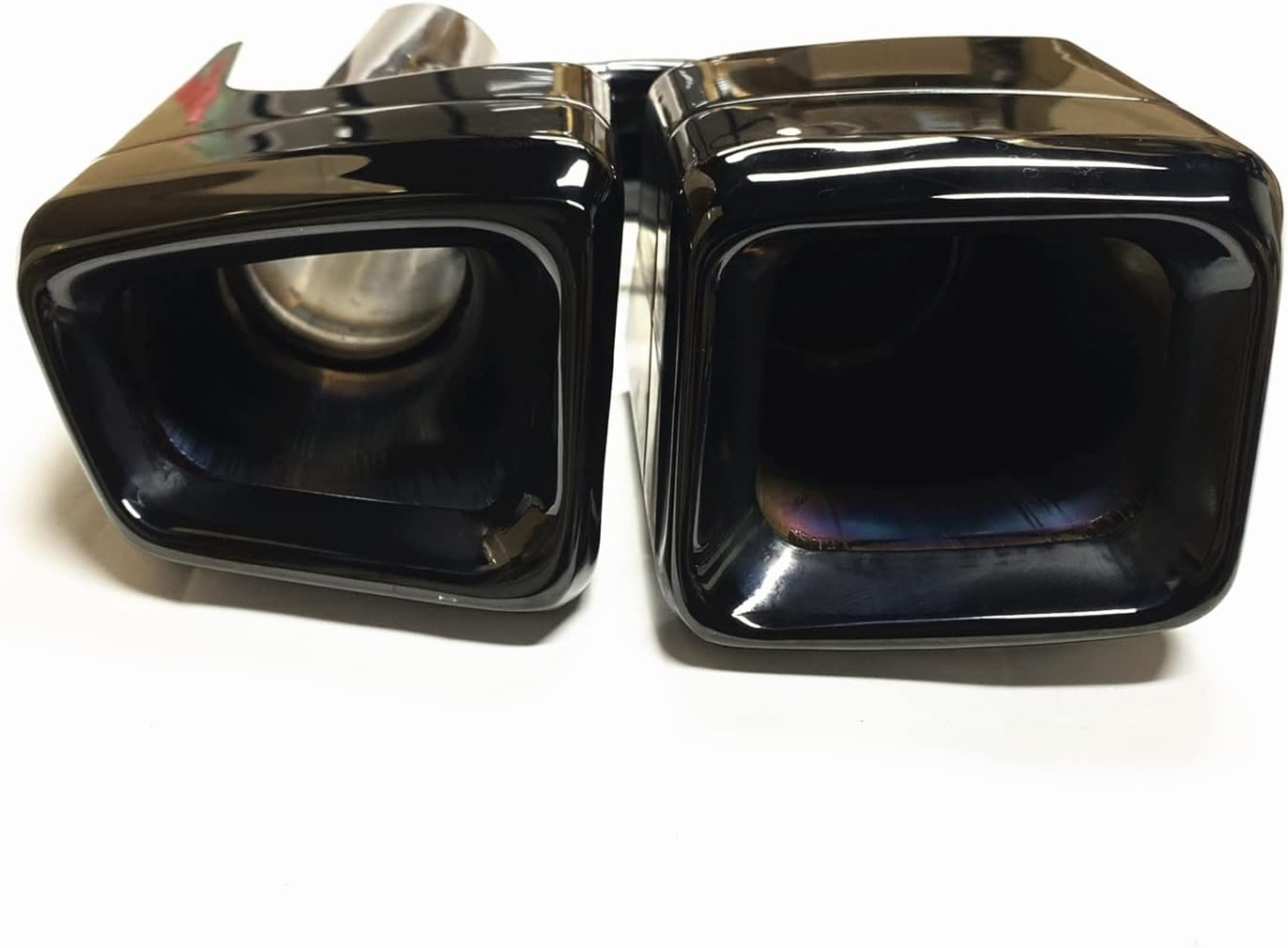 Muffler Titanium Black Rear Exhaust Muffler Tip Pipe Air Vent Tailpipe Compatible with Mercedes Benz W212 E63 W221 W204 2008-2013 W204 W205 W218 image number 1