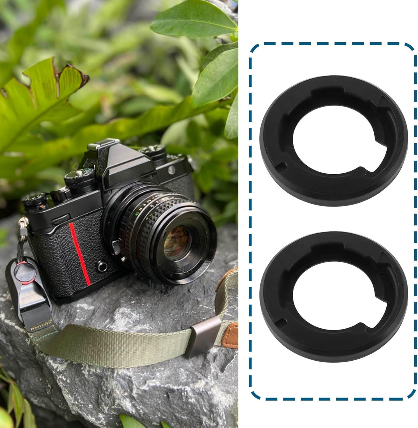 Ecsing 2Pcs Camera Viewfinder Rubber Eyecup Replace DK-33 Eyepiece Compatible with Nikon ZF Z8 Z9 Mirrorless Camera Improves Viewing Comfort Replacement